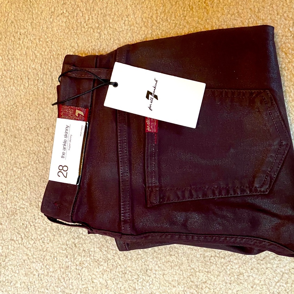Seven for all mankind brown distressed jean
